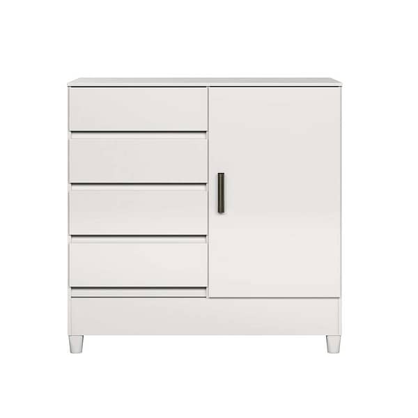 Comoda Cajonera Dormitorio 4 Cajones 1 Puerta - Imagen 2