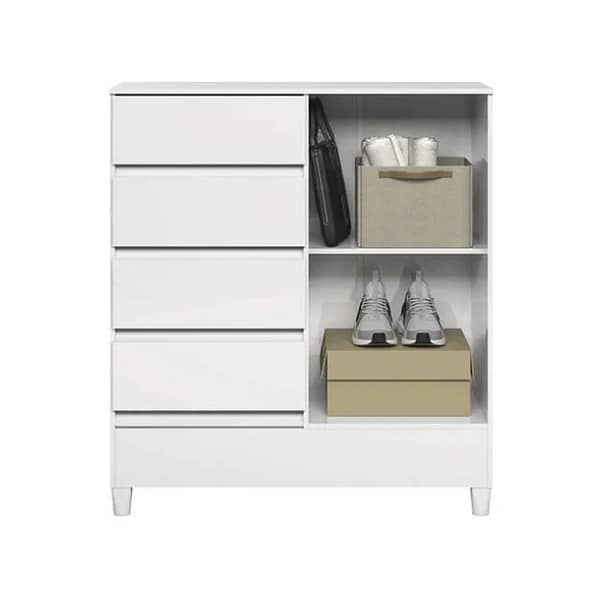 Comoda Cajonera Dormitorio 4 Cajones 1 Puerta - Imagen 3