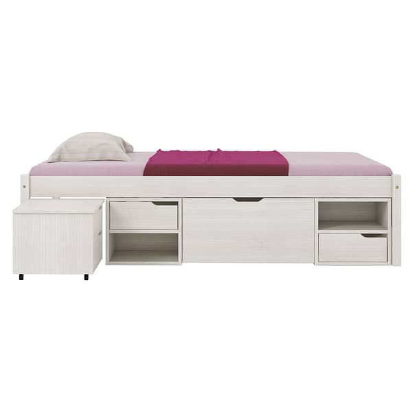 Cama 1 Plaza Multifuncional 5 Cajones Madera Maciza - Imagen 2