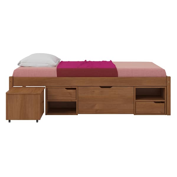 Cama 1 Plaza Multifuncional 5 Cajones Madera Maciza - Imagen 2