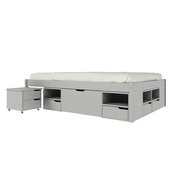 Cama 2 Plazas Multifuncional Varios Cajones Madera Maciza