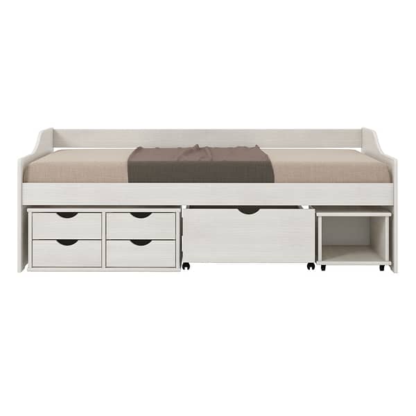 Cama 1 Plaza Multifuncional 5 Cajones Madera Maciza - Imagen 3