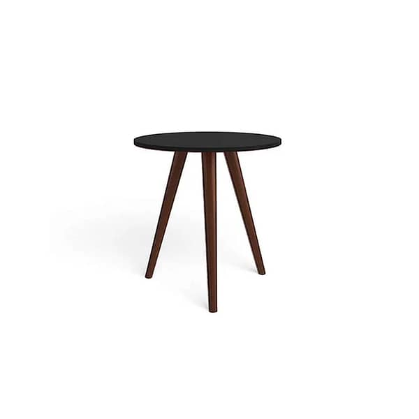 Mesa De Living Lateral Redonda Patas Altas 100% Mdp