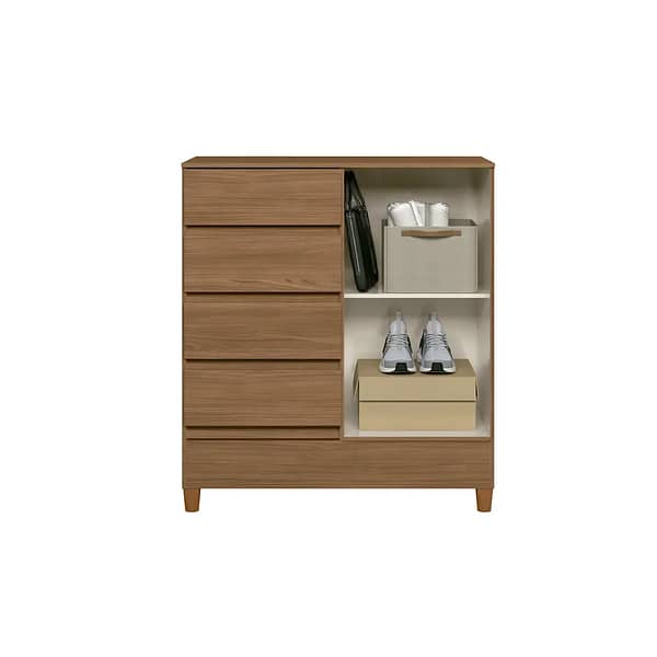 Comoda Cajonera Dormitorio 4 Cajones 1 Puerta - Imagen 3