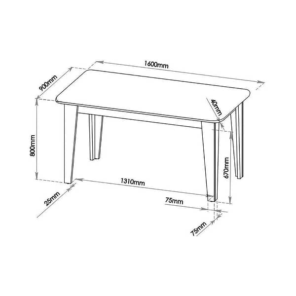 Juego De Comedor 6 Sillas Tapizadas Mesa Rectangular - Imagen 3