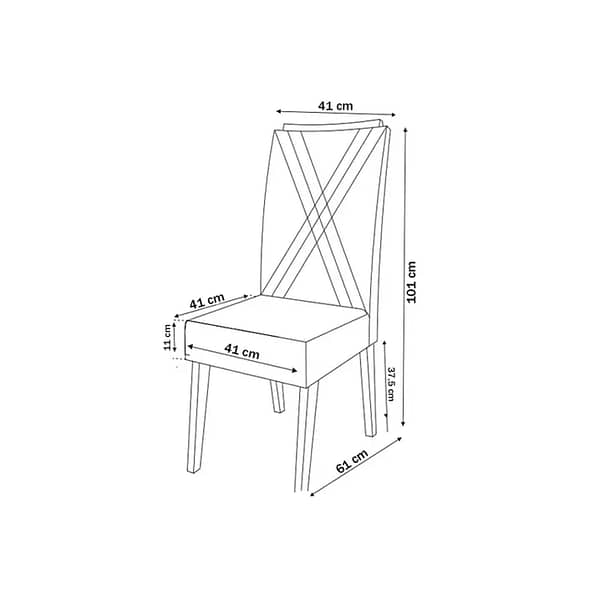 Juego Comedor Mesa 6 Sillas Living Everest - Imagen 5
