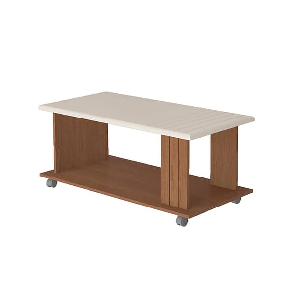 Mesa De Centro Moderna Con Ruedas 100% Mdp - Imagen 4