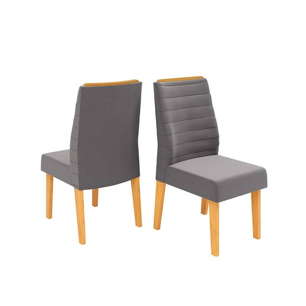 Juego De Comedor Mesa Ovalada 6 Sillas Tapizadas Mdp - Imagen 3