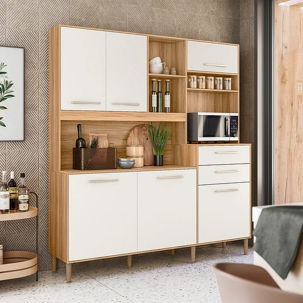 Mueble Cocina Bajo Mesada Aereos Kit Completo Yara - Imagen 6