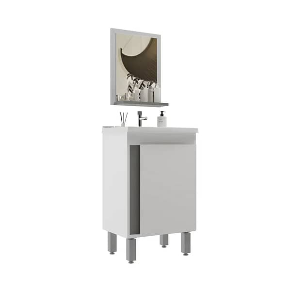 Mueble De Baño Con Bacha Y Espejo
