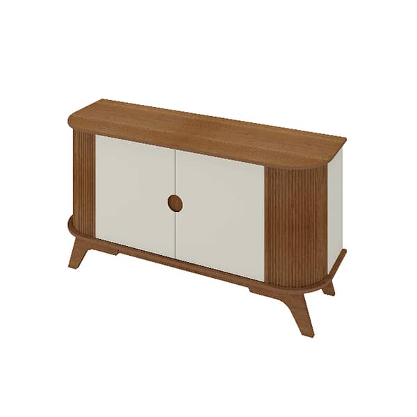 Aparador Buffet Retro 2 Puertas 2 Estantes Con Patas - Imagen 3