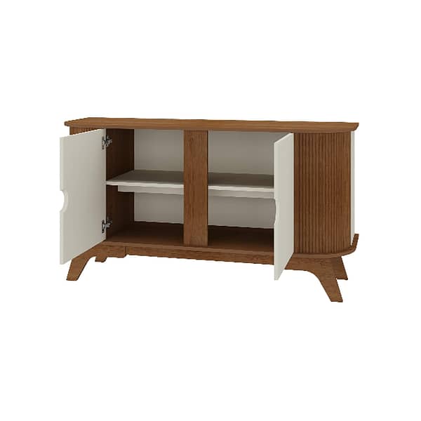 Aparador Buffet Retro 2 Puertas 2 Estantes Con Patas - Imagen 4