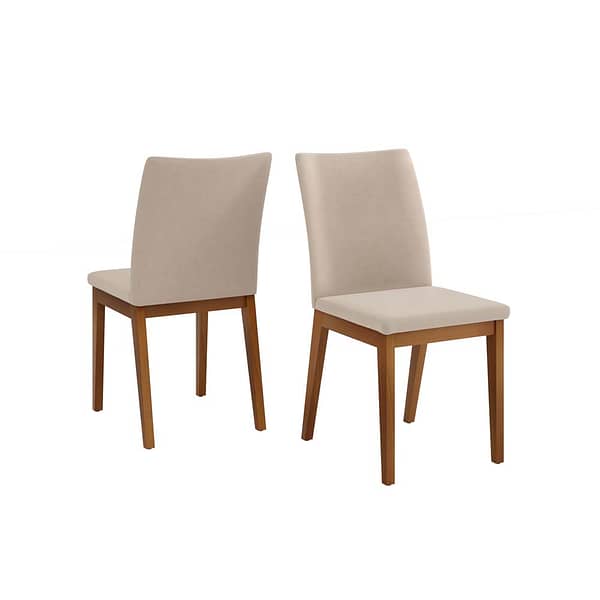 Juego De Comedor Mesa Rectangular 6 Sillas Tapizadas Mdp - Imagen 3