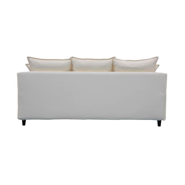 Sofa 3 Cuerpos Moderno Tapizado Tela Con Patas - Imagen 3