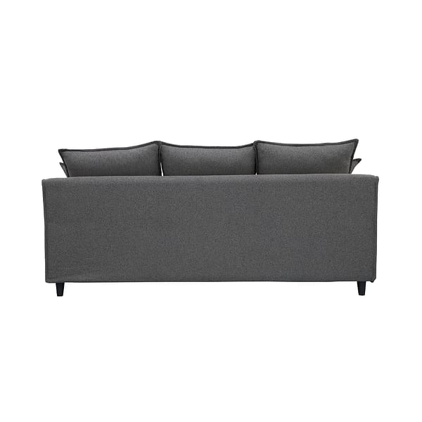 Sofa 3 Cuerpos Moderno Tapizado Tela Con Patas - Imagen 4
