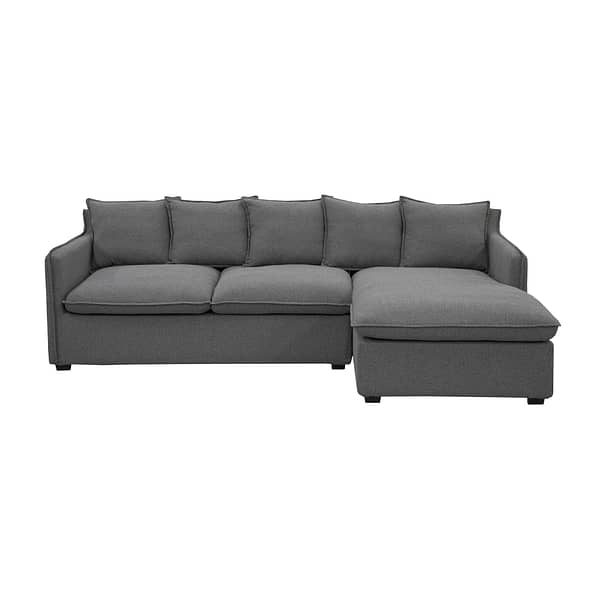 Sofa Esquinero 3 Cuerpos Con Chaise Tapizado En Tela - Imagen 3