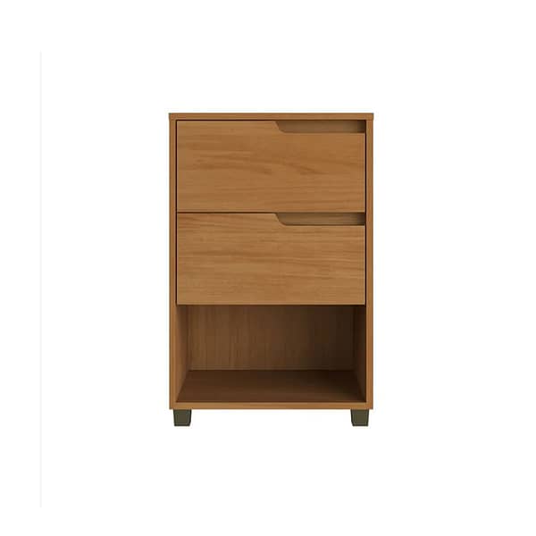 Mesa De Luz 2 Cajones 1 Espacio Dormitorio 100% Mdf - Imagen 5