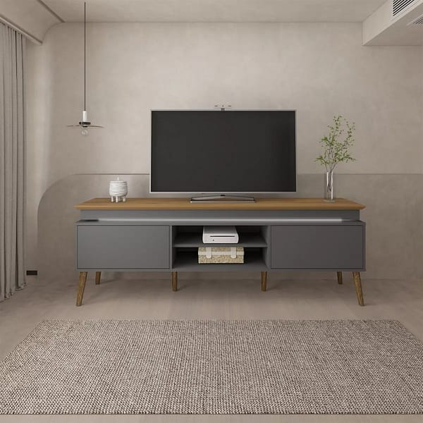 Rack Para Tv Led 75 Pulgada Tira Led Estilo Nordico 100% Mdp - Imagen 2