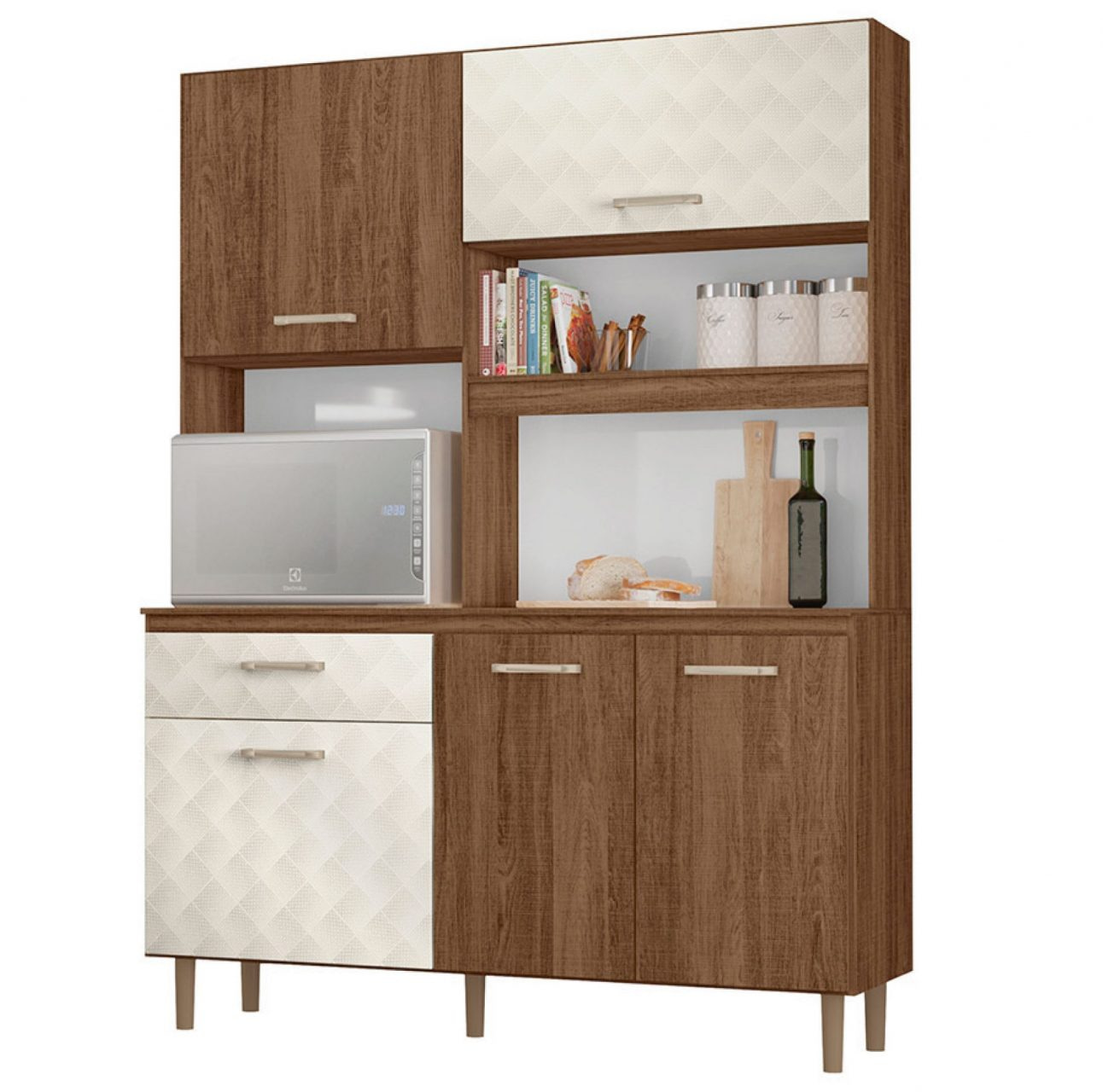 Mueble De Cocina Kit Completo 7 Puertas Cajones Amoblamiento - Lais Muebles