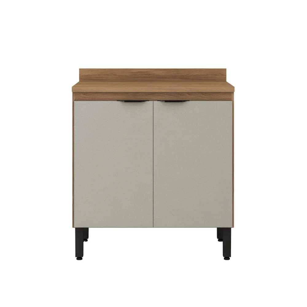 Mueble Multiuso Cocina 2 Puertas Estante Y Patas 100% Mdp