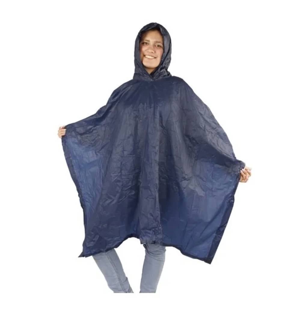 Capa impermeable transparente para mujer, Poncho impermeable