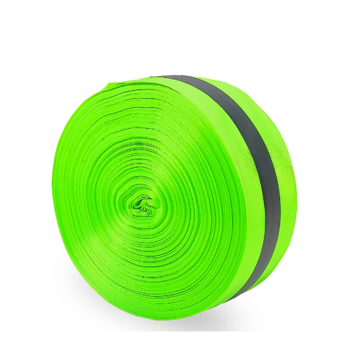 Cinta Reflectiva para Ropa Color Verde con Gris - Rollo de 100mts