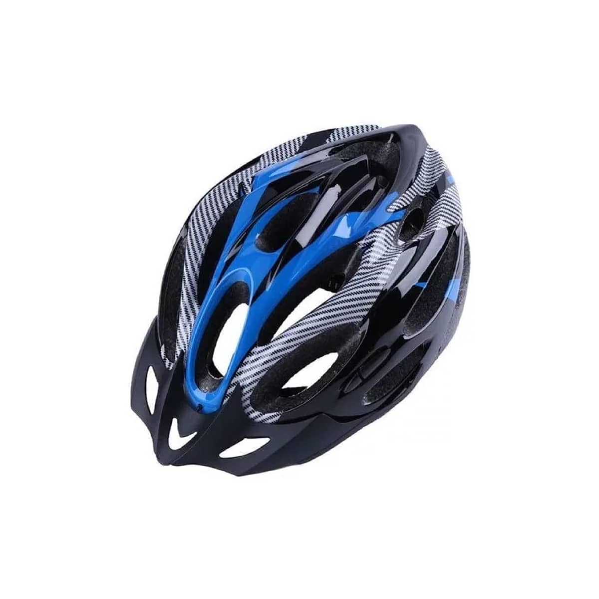 Casco Ciclismo para Adulto, Talla Única Ajustable, con Visera, Azul -  9transport