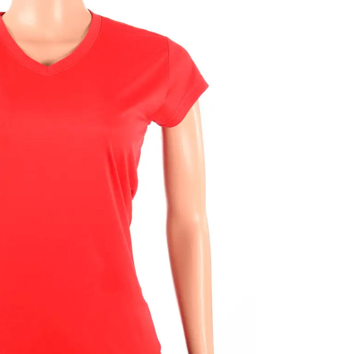 Remera Dry Lady Escote En V Roja MundoTrabajo