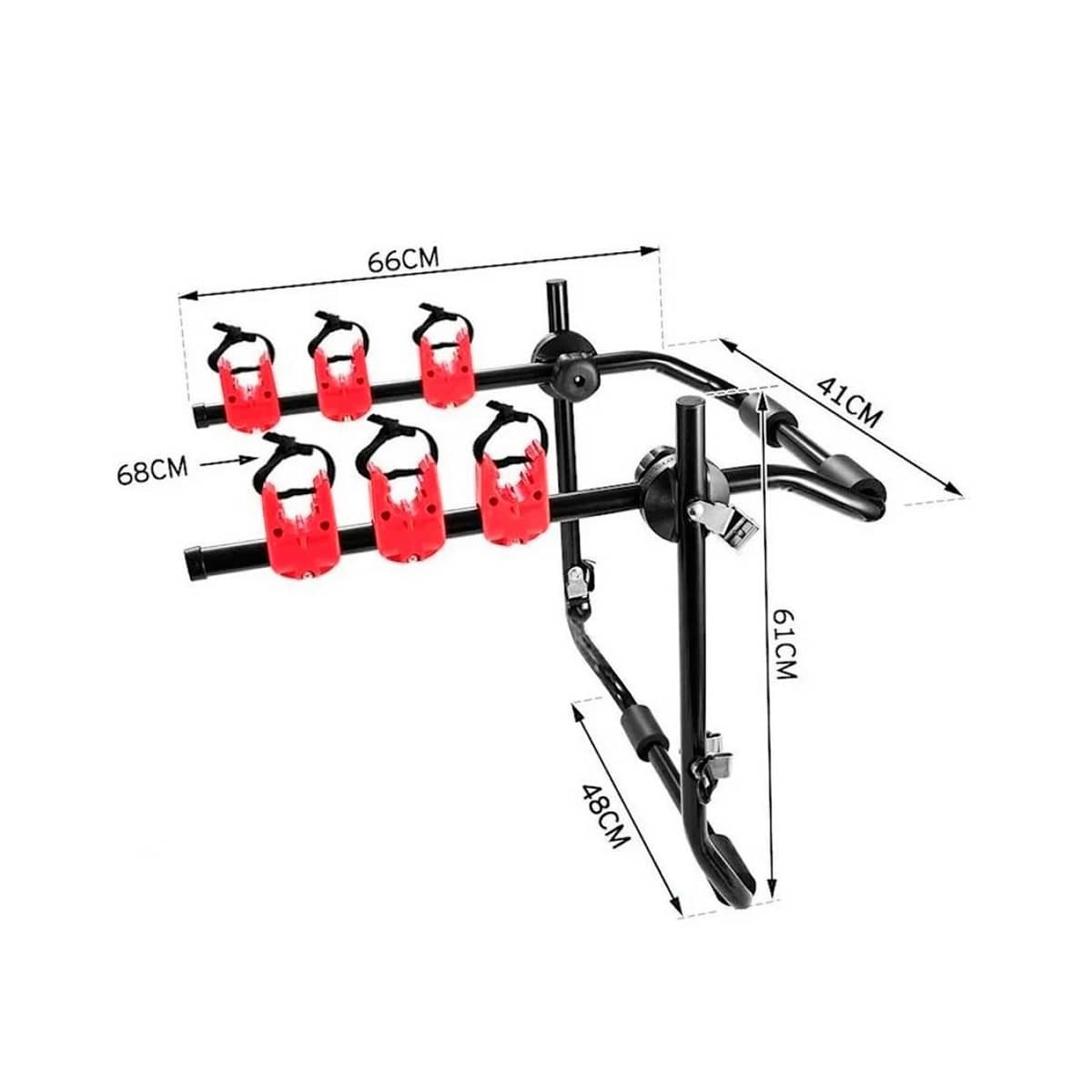 Soporte para bicicleta en el carro fotografías e imágenes de alta