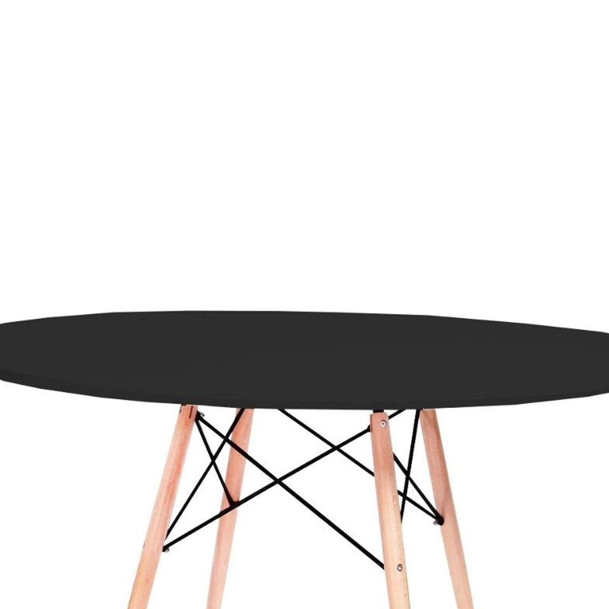 Mesa redonda negra 100cm diámetro Eames