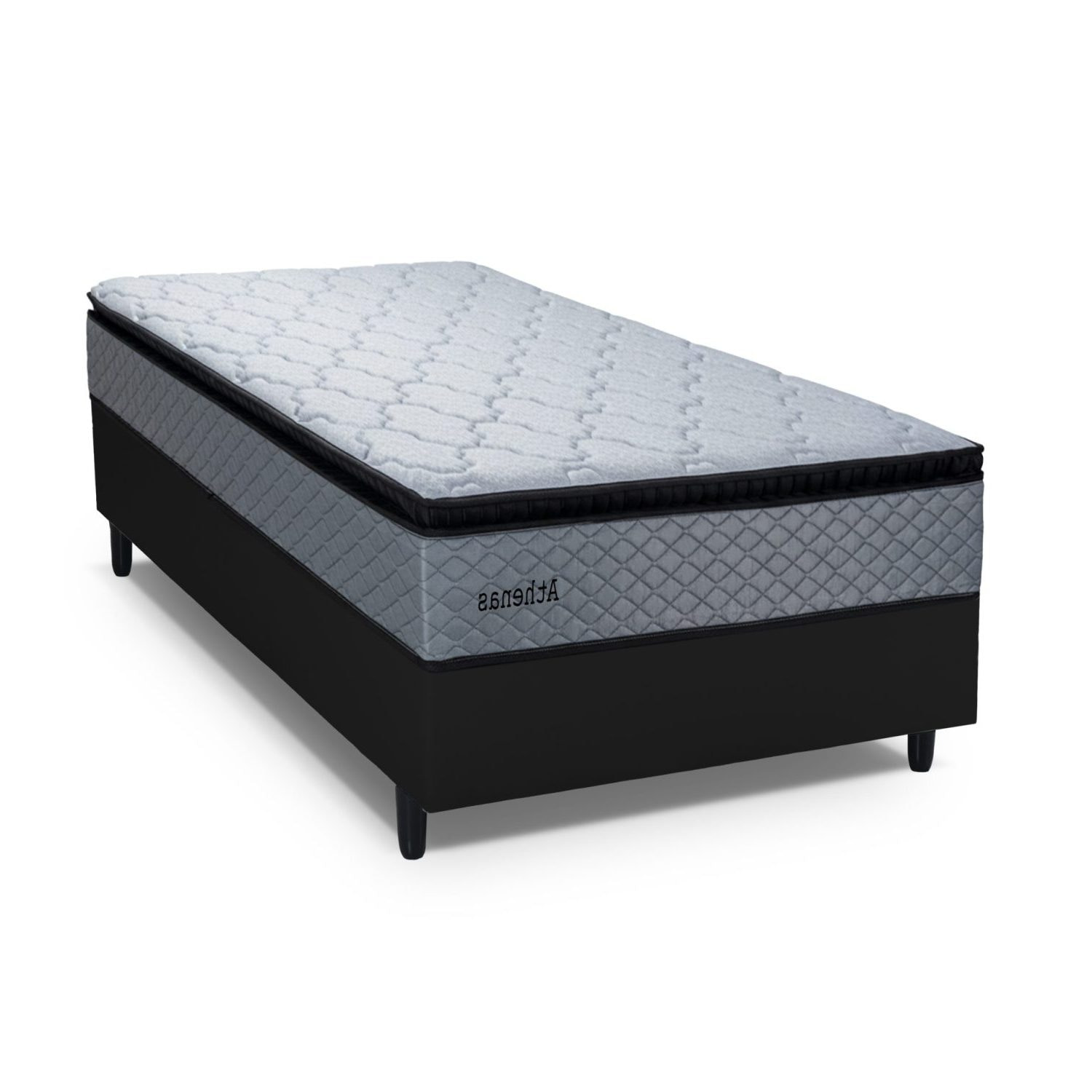 Sommier Athenas 0.90 Confort Y Soporte 120 Kg X Lado
