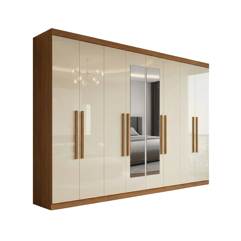 Ropero 8 Puertas Con Estantes Placard Dormitorio