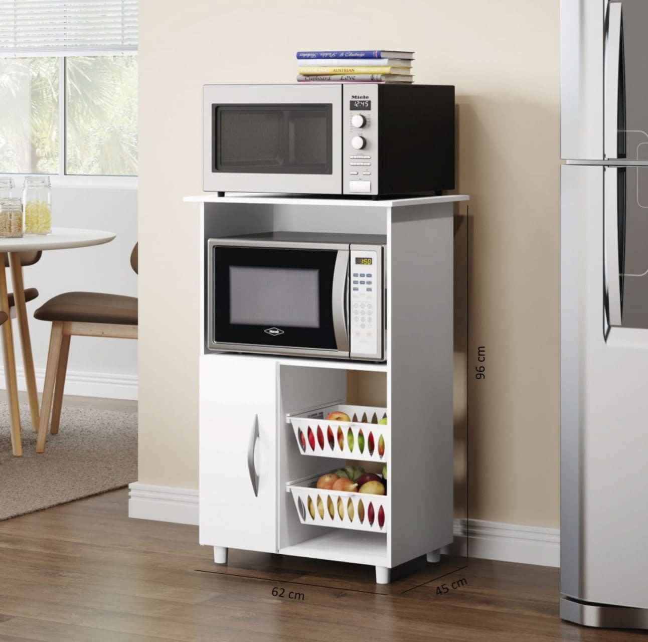 Mueble De Cocina Kit Multiuso Para Microondas Frutero Muebles Express