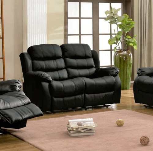 sillon 2 cuerpos sofa reclinable en pu living beverly