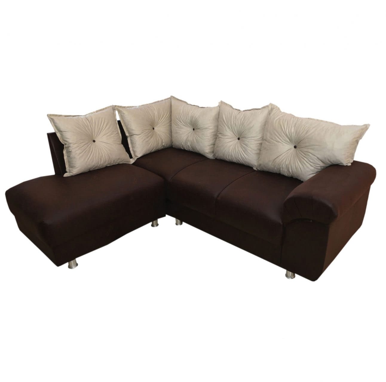 sofa esquinero juego de living sillon marron dallas muebles express