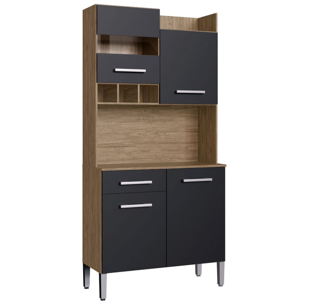 Mueble De Cocina Kit Completo 4 Puertas Cajon Amoblamiento - Lais Muebles