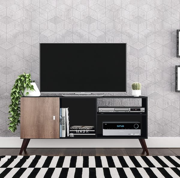 Juego De Living Comedor Elisa + Rack Para Tv Linea Retro - Lais Muebles