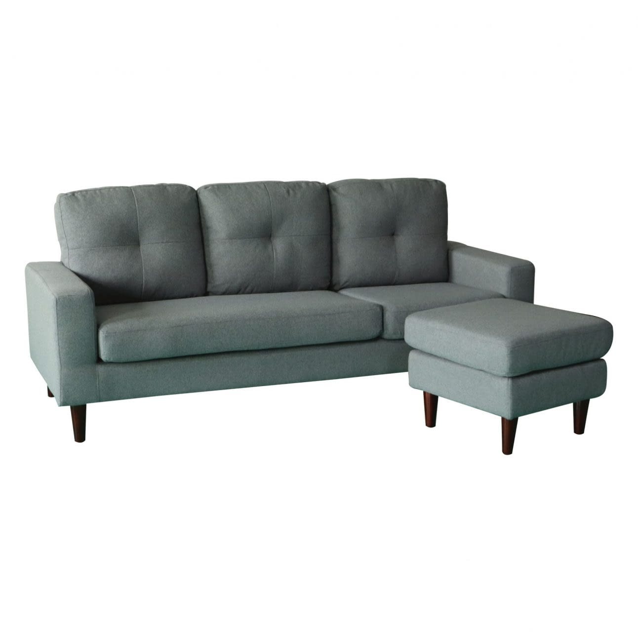 Sofa Sillon Juego De Living Con Chaise Long Nordico - Lais Muebles