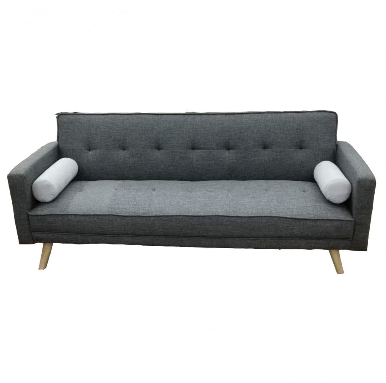 sofa cama 2 plazas sillon juego de living en tela muebles express